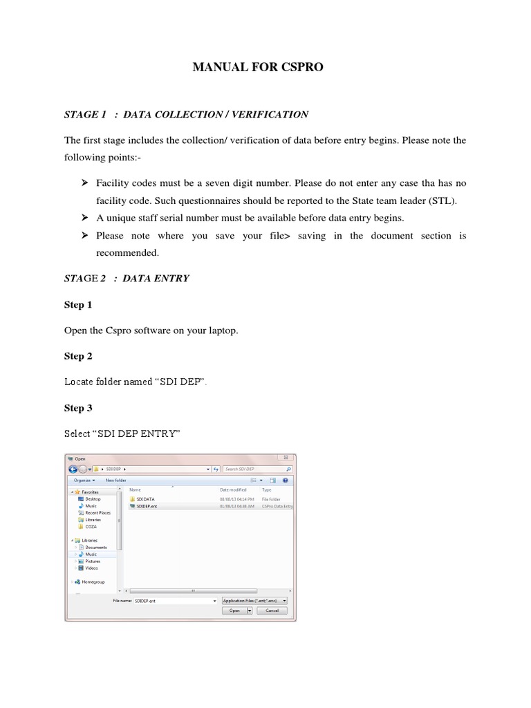 CSPRO Data Entry and Backup Manual | PDF | Backup | Icon (Computing)