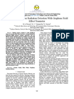 Graphene Field Effect Transistor As Radiation Detector