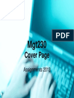 Mgt230 Cover Page 2013