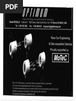 Race Car Engineering & Data Acquisition Seminar