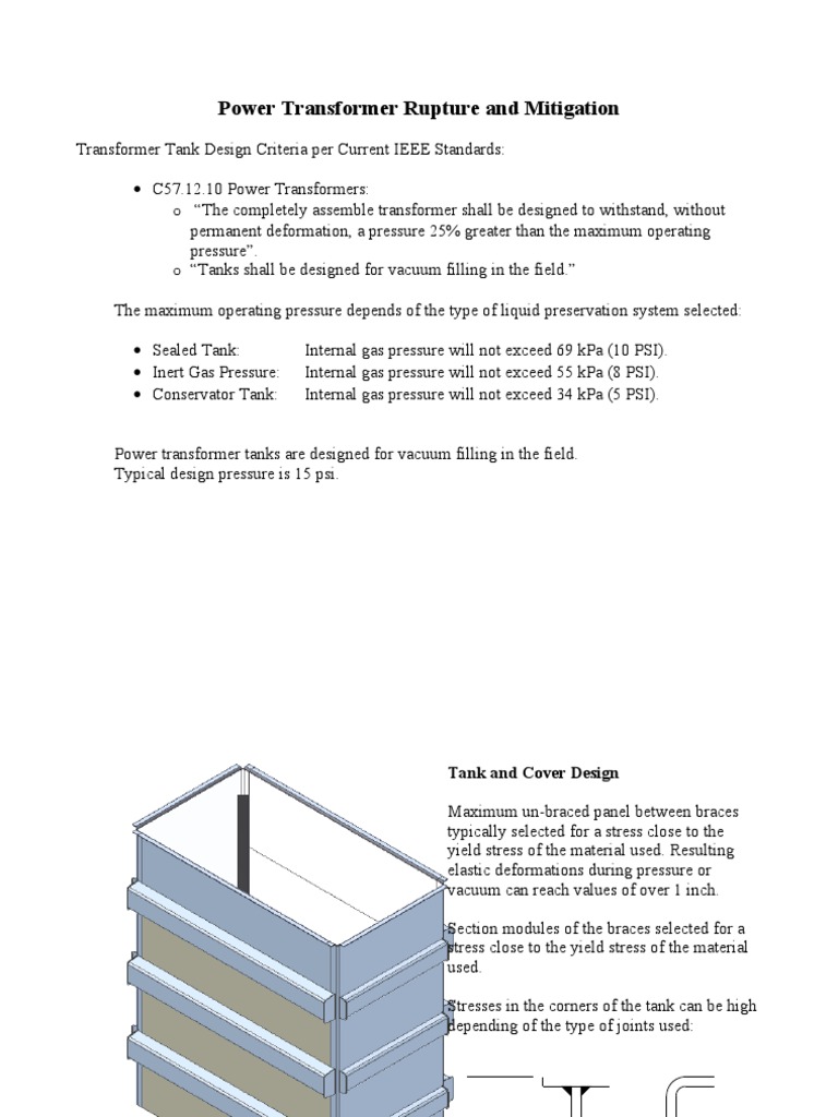Power Transformer Tank Design Guide | PDF | Technology & Engineering