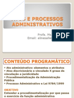 Atos e Processos Administrativos