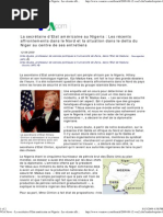 VOA News - La secrétaire d’..