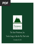 Eminence CapitalMen's Warehouse