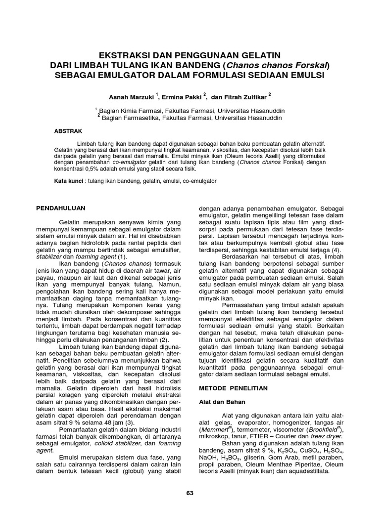 Contoh Jurnal Emulsi - Simak Gambar Berikut