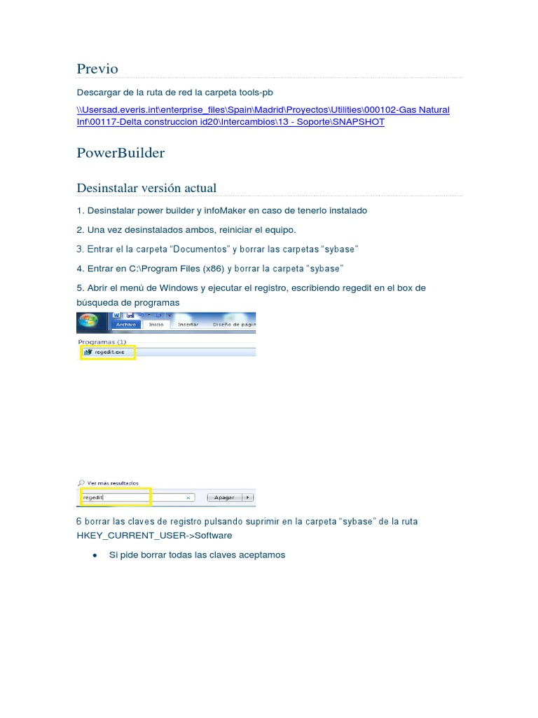 Guía de Instalación de PowerBuilder | PDF | Ventana (informática ...