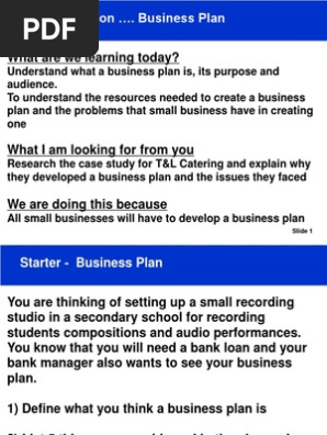 Unit 39 P4 - Studio Business Plan - Resource for Students