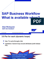 SAP Business Workflow What Is Available When?: Alan Rickayzen