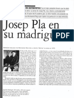 Entrevista A Josep Pla "Destino" 1972 (M Roig)