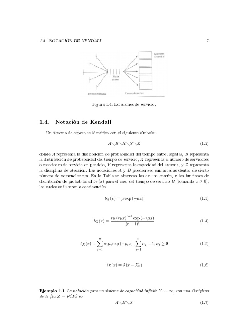 Notación de Kendall en Teoría de Colas | PDF | Arquitectura de ...