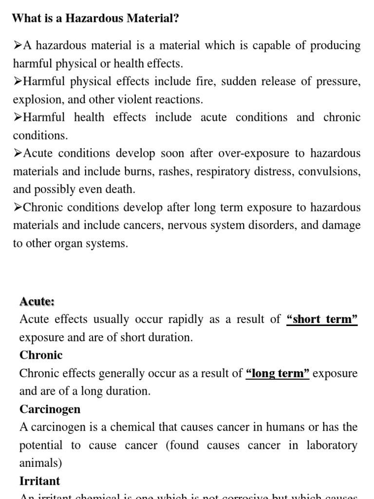 What Is A Hazardous Material? PDF Fires Explosive Material