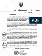 RM 431.Desarrollo del AñoEscolar 2013