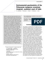 Environmental Geochemistry of The Pichavaram Mangrove Ecosystem (Tropical), Southeast Coast of India