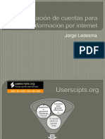 Creación de Cuentas para Guardar Información Por Internet