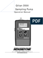 Gilian 3500 Air Sampling Pump: Operation Manual