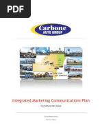 Integrated Marketing Communications Plan for Carbone Auto Group