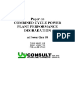 Paper On Combined Cycle Power Plant Performance Degradation: at Powergen 98