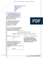 13-11-20 Samsung Statement of Recent Decision Re. '915 Patent
