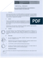 Directiva 10-2009 Sobre Estandarizacion