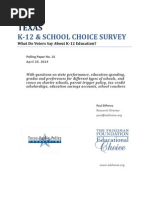 Texas K 12 School Choice Survey