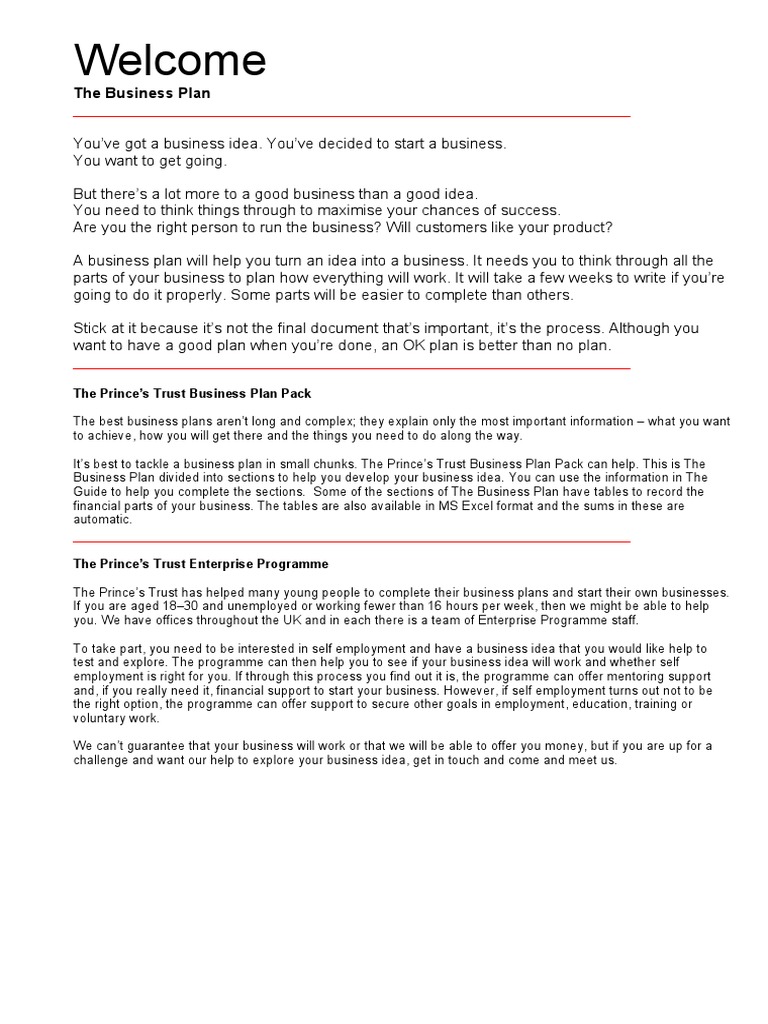 Preparation of business plan pdf picture