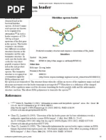 Histidine Operon Leader