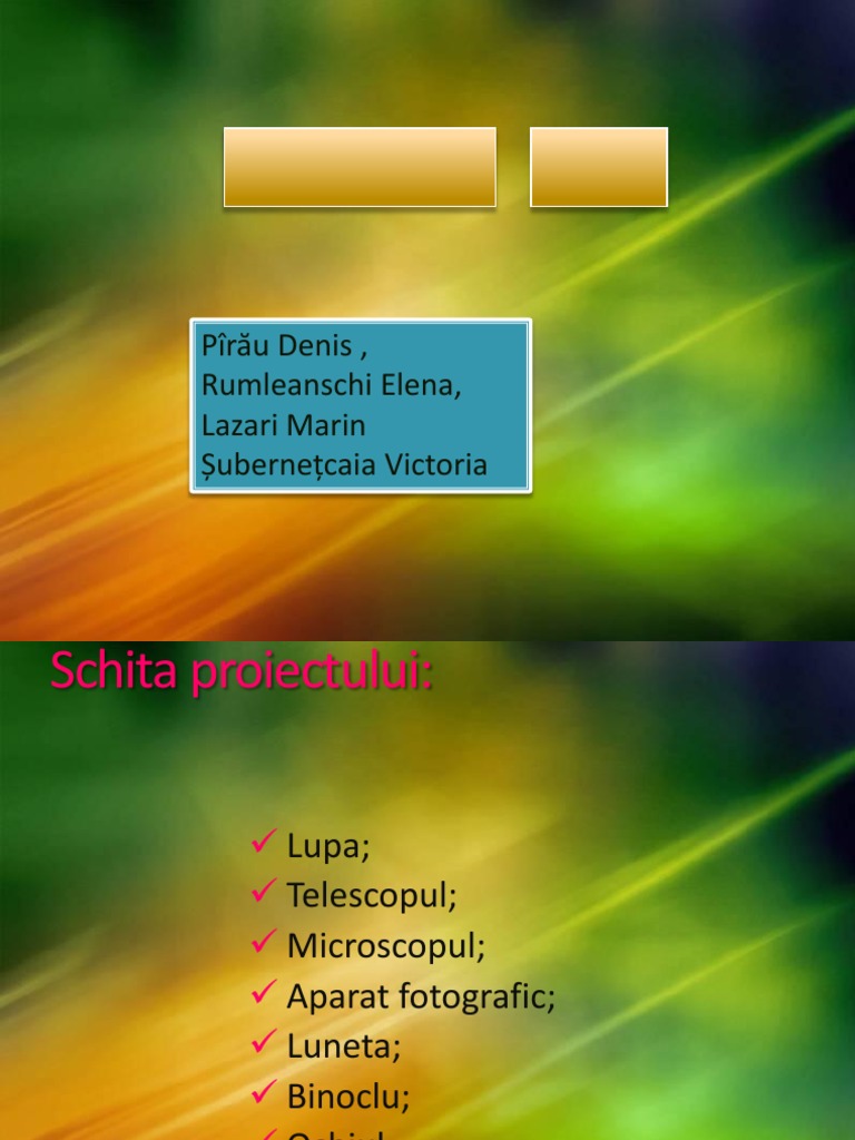 Instrumente Optice | PDF