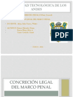 Concreción Legal Del Marco Penal