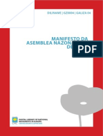 Manifesto Da Asemblea Nazonalista de Lugo