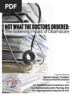 Download Not What the Doctors Ordered The Sickening Impact of Obamacare  by Citizens United Foundation SN185844386 doc pdf