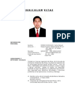 Curriculum Vitae: Información Personal