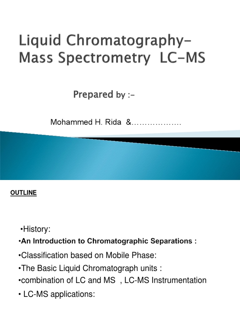 Liquid Chromatography Mass Spectrometry LCMS Mass Spectrometry
