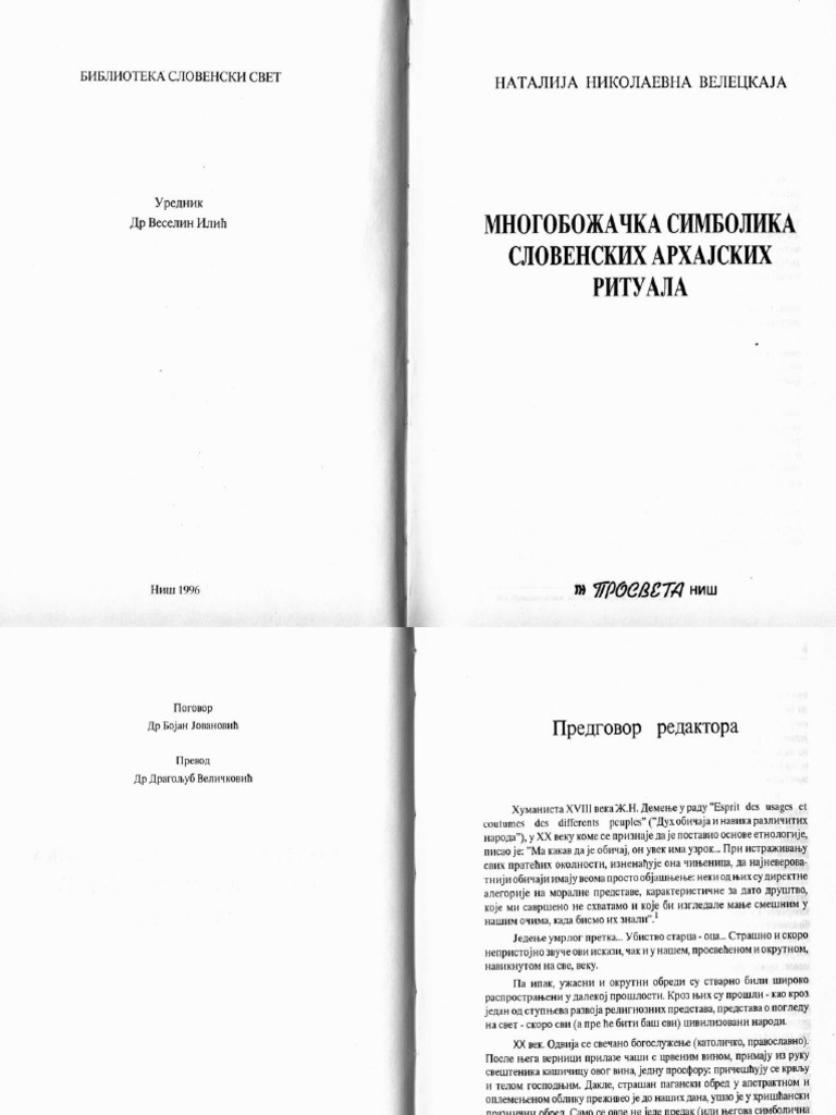 Natalija Nikolajevna Veleckaja Arhajski Rituali PDF
