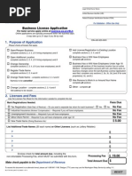 Washington Business License Application