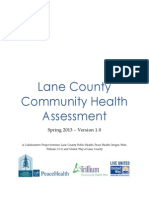 Lane County Community Health Needs Assessment 2013