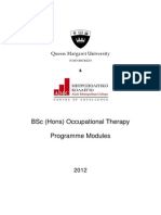 BSc (Hons) Occupational Therapy Programme Modules