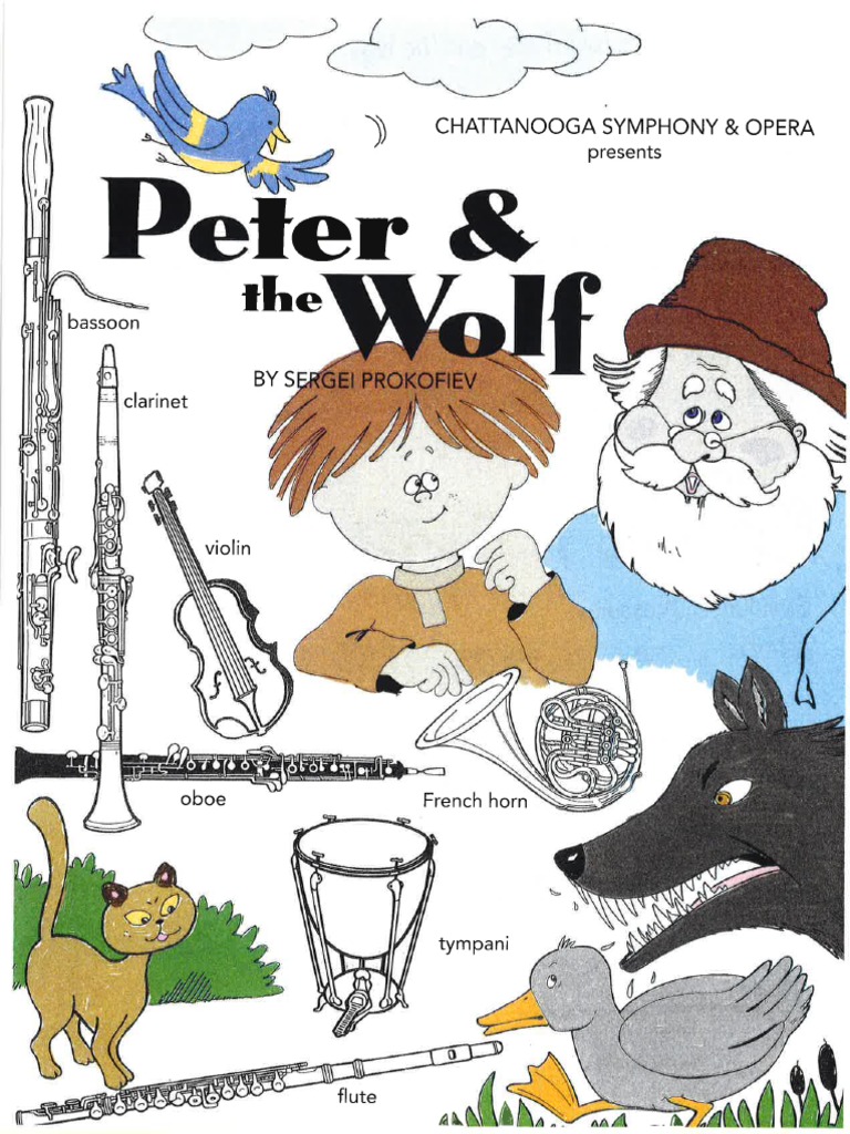 Peter and the Wolf Coloring Book