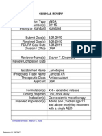 Clinical Review: Template Version: March 6, 2009