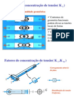 Fatores de concentração de tensão e teorias de falha estática