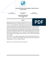 Download PENGUKURAN KECEPATAN PROSES PADA HIGH PERFORMANCE COMPUTING HPC CLUSTER SERVER  by Dion Prayoga SN185895282 doc pdf