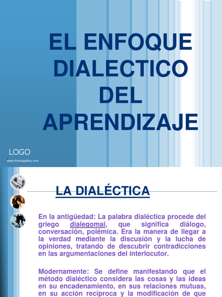 Enfoque Dialéctico en el Aprendizaje | PDF | Dialéctico | Georg Wilhelm ...