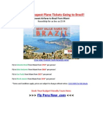 Get The Cheapest Plane Tickets Going To Brazil