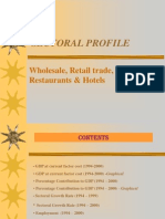 Sectoral Profile: Wholesale, Retail Trade, Restaurants & Hotels
