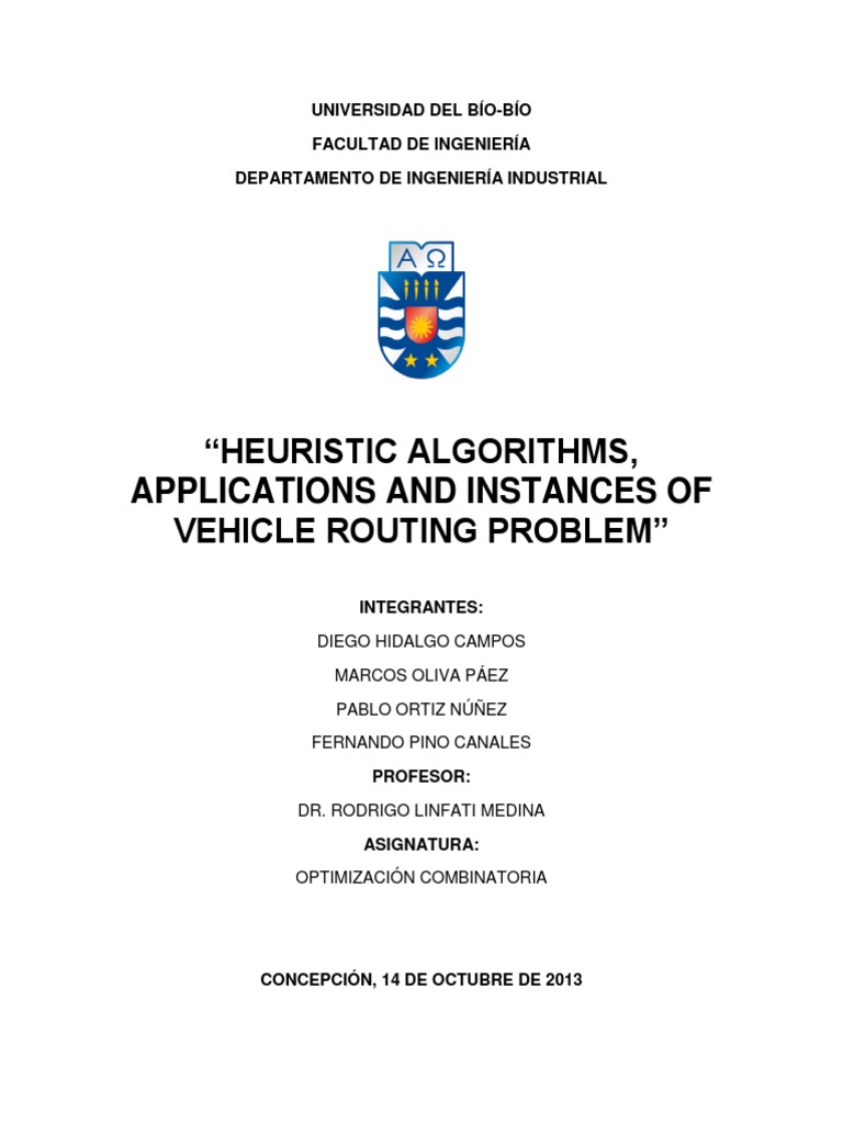 Algoritmos Heurísticos en VRP | PDF | Transporte | Logística