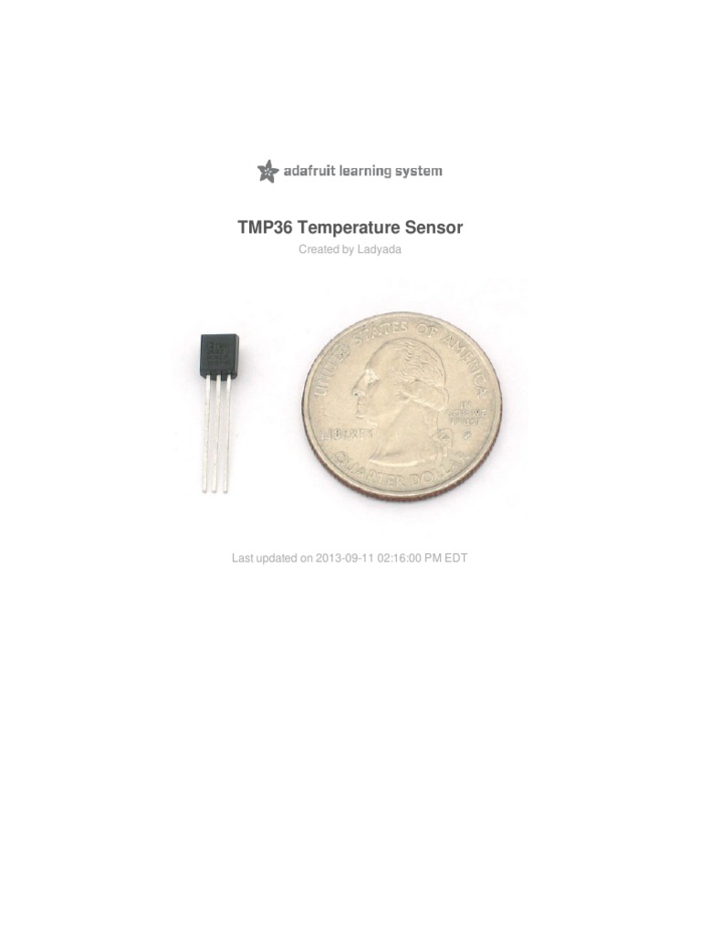 Tmp36 Temperature Sensor | Thermometer | Analog To Digital Converter