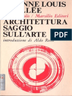 Etienne Louis Boullée - Architettura Saggio Sull'arte