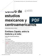 Emiliano Zapata El Heroe Entre El Mito y La Historia