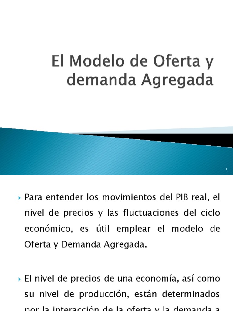 Modelo de Oferta y Demanda Agregada | PDF | La demanda agregada ...
