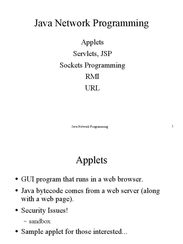 Java Network Programming | PDF | Network Socket | Port (Computer ...