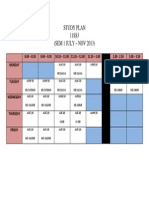 11SS3 Study Plan July-Nov 2013